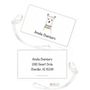 Llama Love Kids Bag Tags