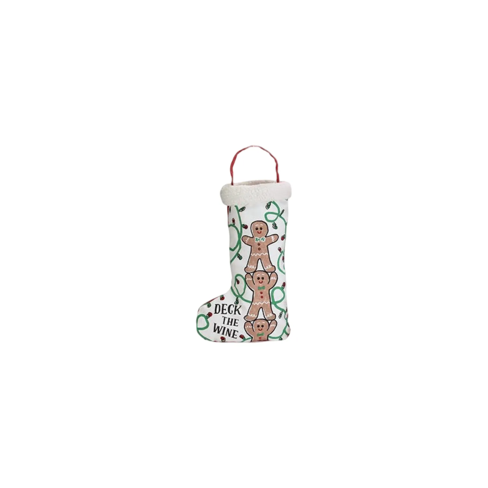 Stocking Shaped Wine Bottle Bags